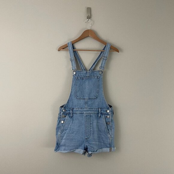 Madewell Adirondack Short Overalls in Phillips Wash Size Small - Picture 1 of 6
